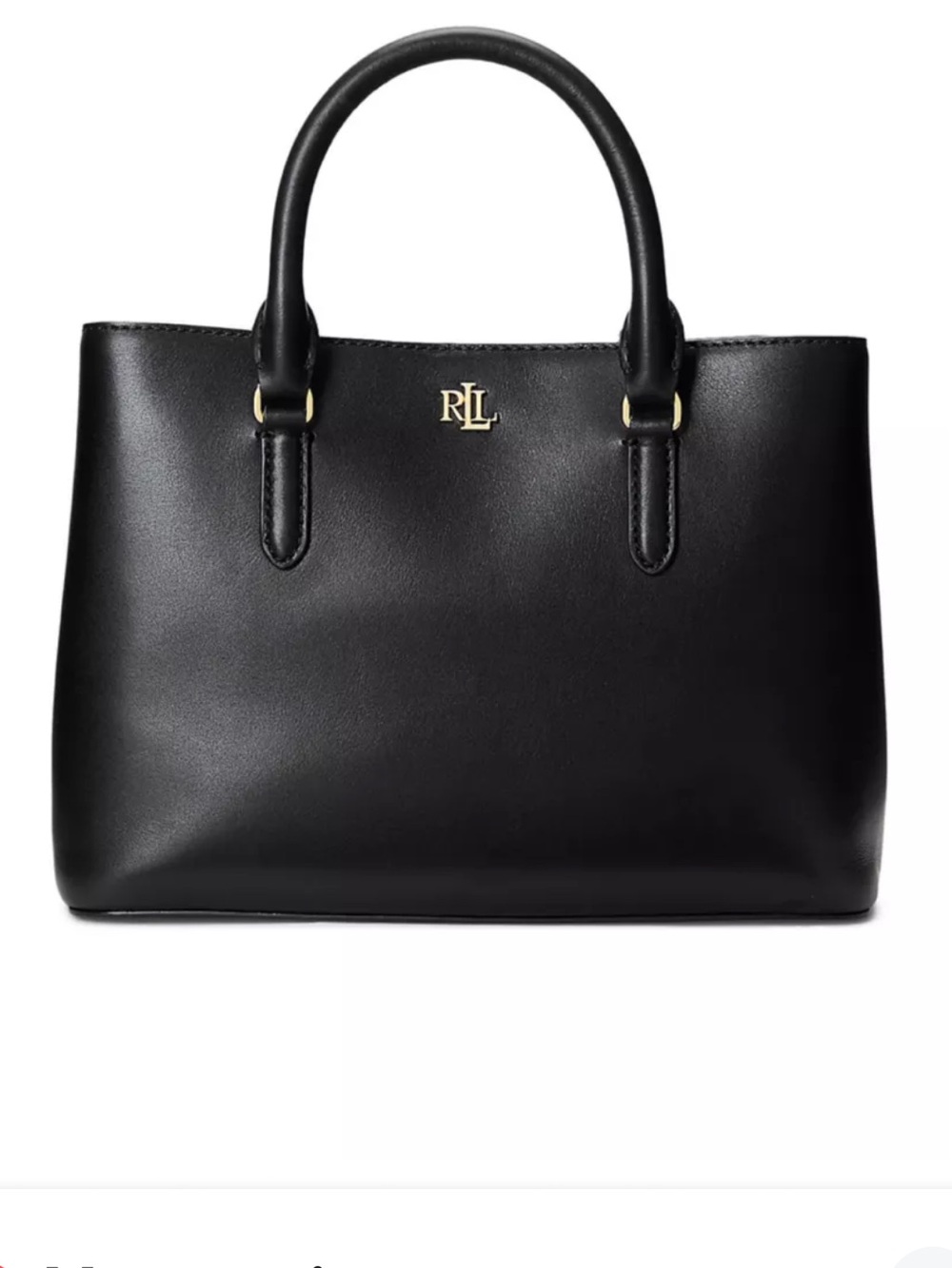 NWT Lauren Ralph Lauren Leather Small Marcy Satchel Retail $350